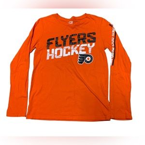 Philadelphia Flyers Youth Long Sleeve T-Shirt size Medium (10-12)